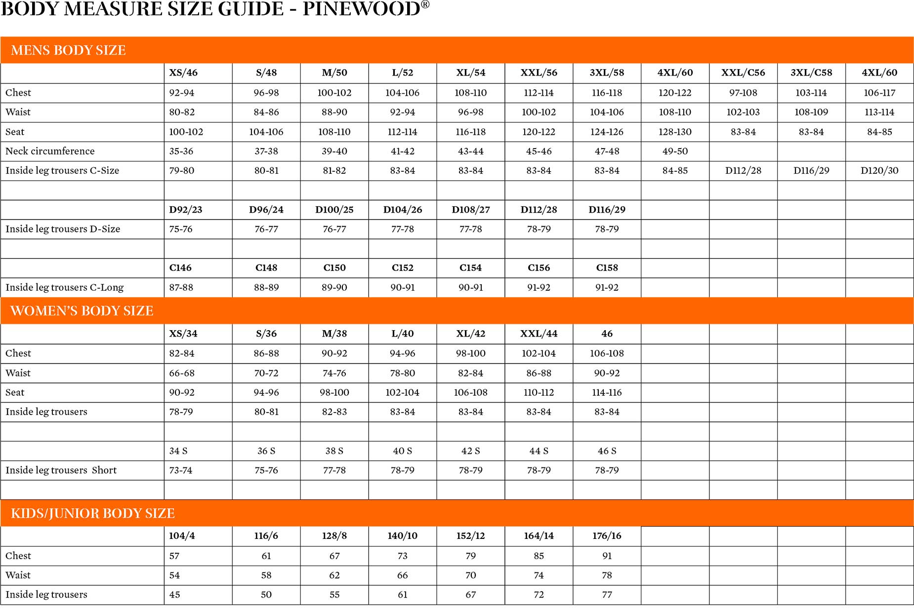 pinewood_body-measure-size-guide