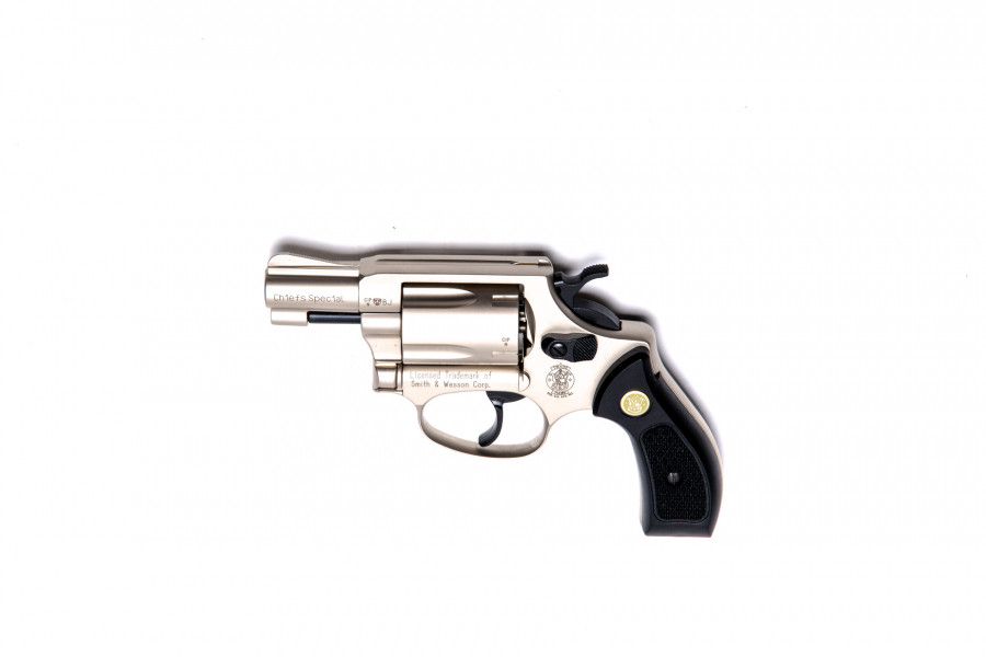 Smith&Wesson Gasrevolver Chief Special vernickelt 9mmR.K.