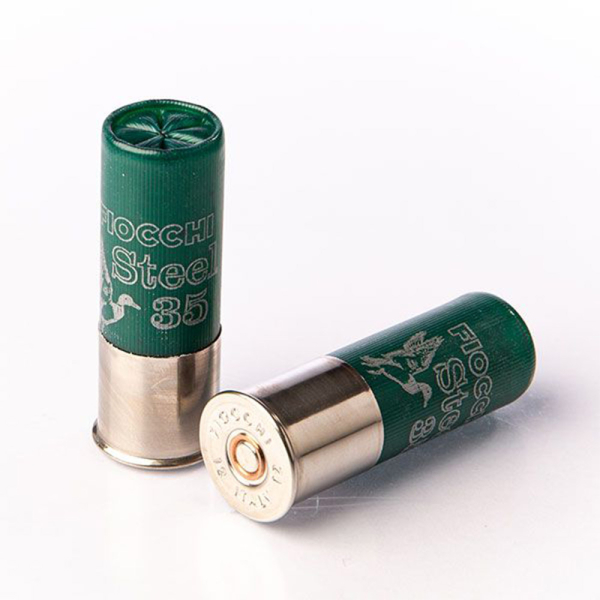 Schrotpatronen Fiocchi STEEL translucent green 12/70