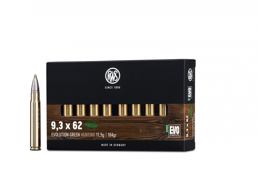 Büchsenpatronen RWS 9,3 x 62 EVOgreen