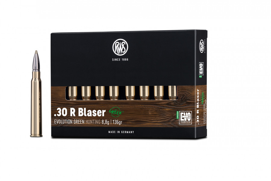 Büchsenpatronen RWS 30 R Blaser EVOgreen
