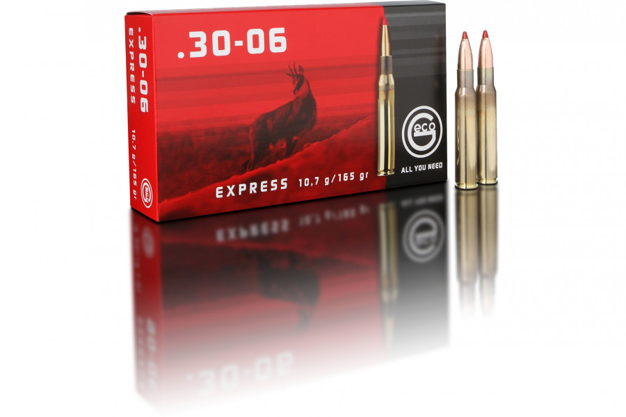 Büchsenpatronen GECO 30-06 Spring. Express 10,7g/165gr