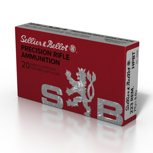 Büchsenpatronen Sellier & Bellot 223 Rem. Match HPBT