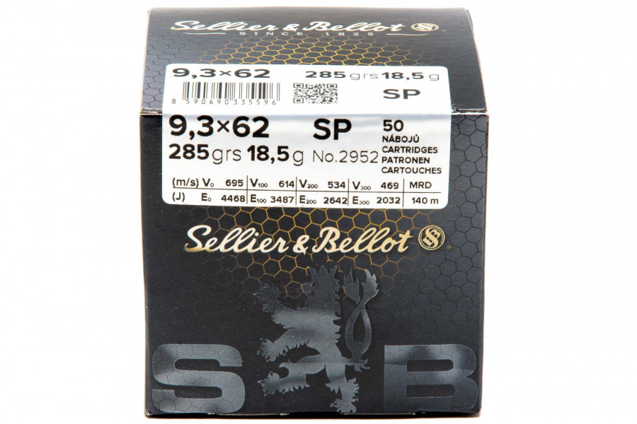 Büchsenpatronen Sellier & Bellot 9,3 x 62 SP