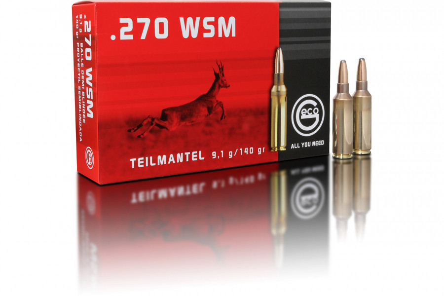 Büchsenpatronen GECO 270 WSM TM 9,1g/140gr