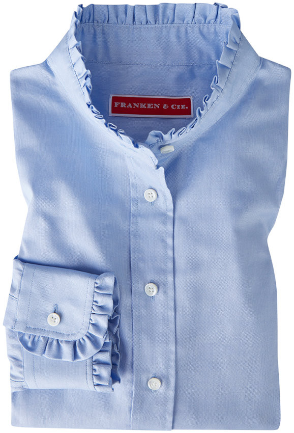 Franken & Cie Damen Bluse mit Rüschen