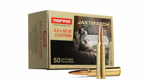 Büchsenpatronen Norma 6,5x55 Jaktmatch-FMJ