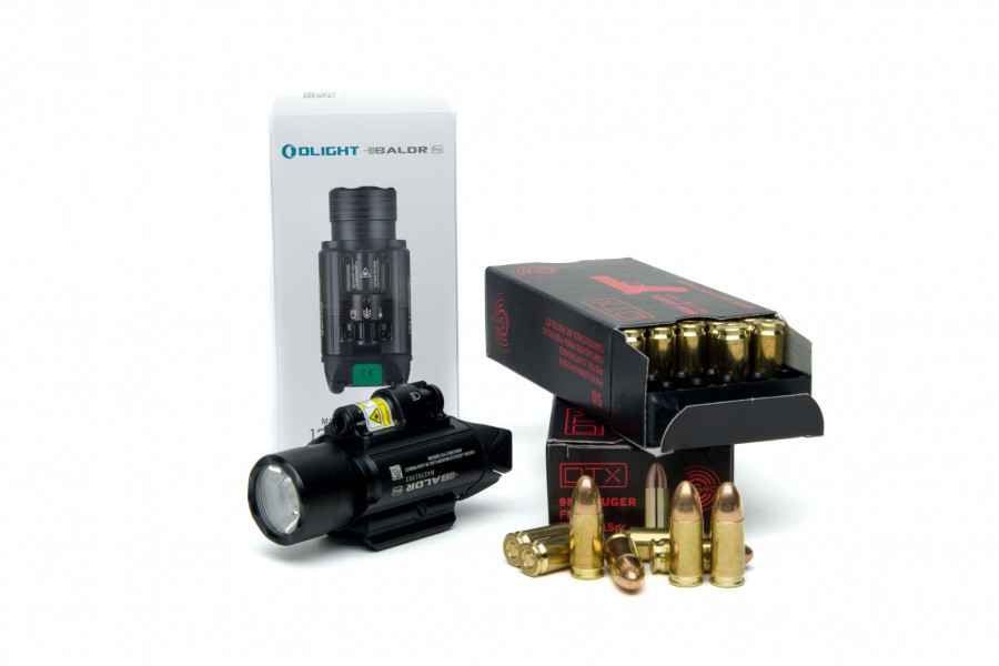 Olight Laser-Licht BaldrPro Black mit Munition
