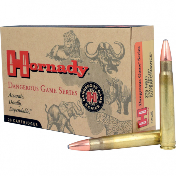Büchsenpatronen Hornady 375 H&H SP-RP