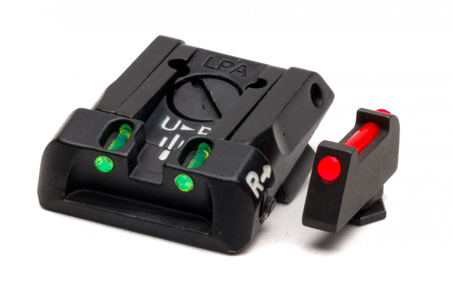 LPA Visier Fiber grün/rot für Glock
