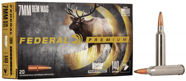 Büchsenpatronen Federal 7mm Rem. Mag. Nosler Partition