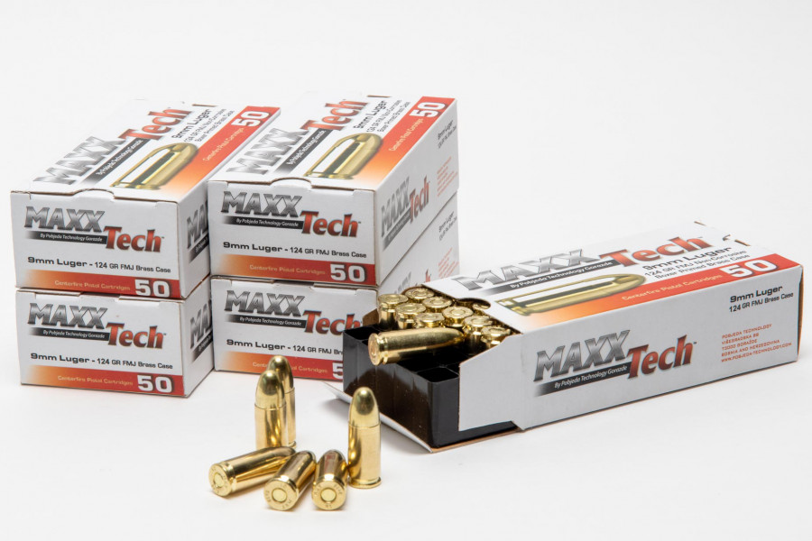 Pistolenpatronen Maxxtech 9x19 mm/9mm Para FMJ