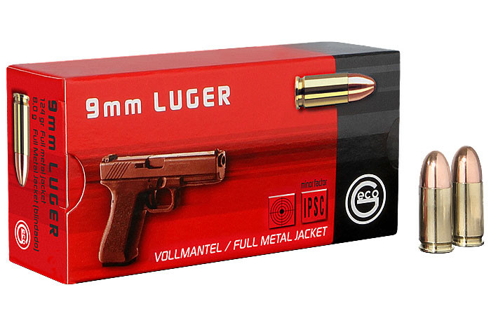 Pistolenpatronen Geco 9x19 mm / 9mm Para FMJ