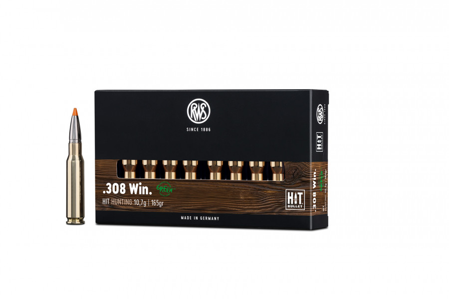 Büchsenpatronen RWS 308 Win. HIT 10,7g/165gr BLEIFREI