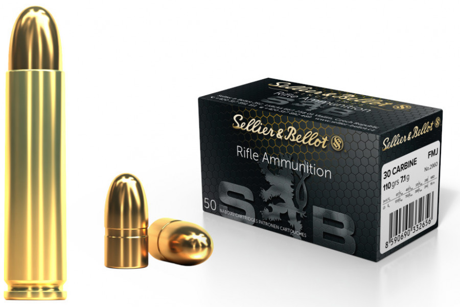 Büchsenpatronen Sellier & Bellot 30 Carbine FMJ