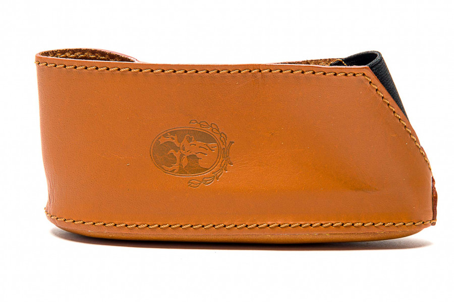 Schaftschuh Leder braun mit Gummizug