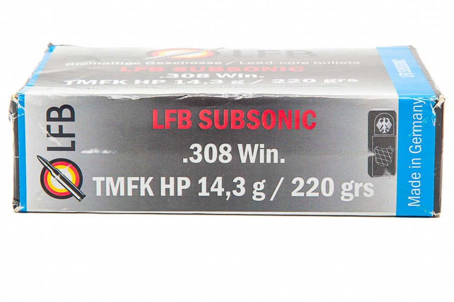 Büchsenpatronen LfB 308 Win. TMR Subsonic