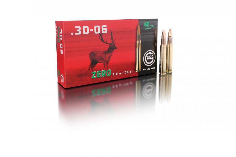 Büchsenpatronen GECO 30-06 Spring. Zero 8,8g/136gr BLEIFREI