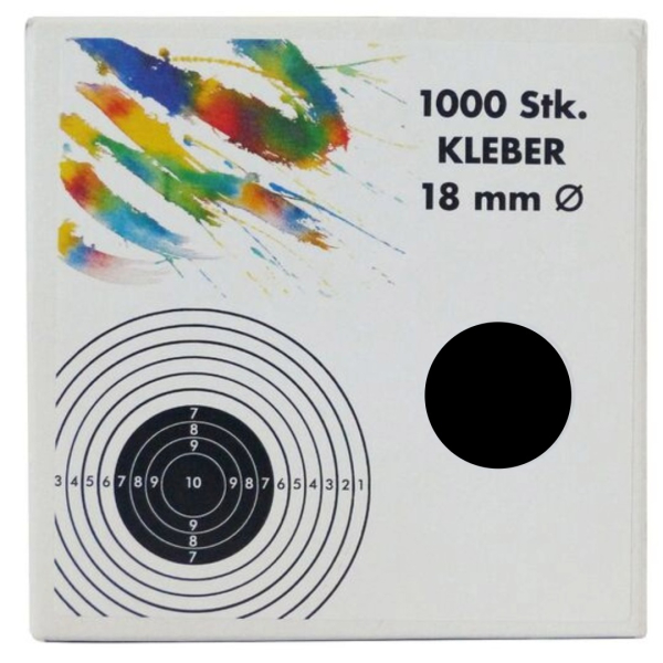 Schußpflaster Ulrich 18mm schwarz