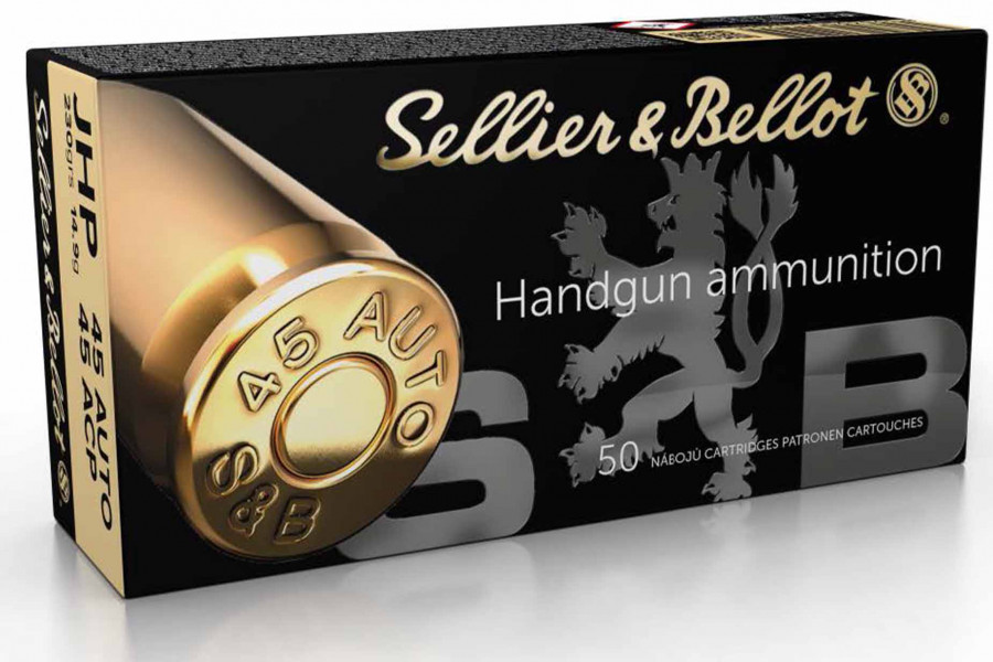 Pistolenpatronen Sellier & Bellot 45 Auto JHP