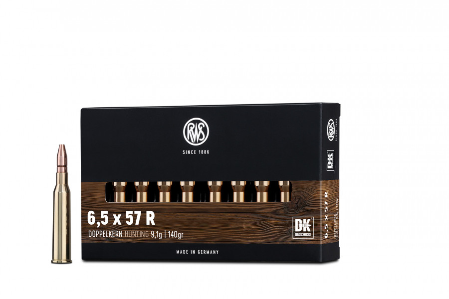 Büchsenpatronen RWS 6,5 x 57 R DK 9,1g/140gr