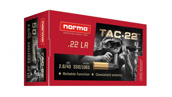 Randfeuerpatronen Norma 22lr Tac-22