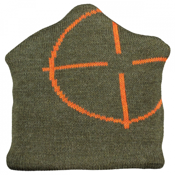 Jagaloden Haube Josef mit eingestricktem Logo