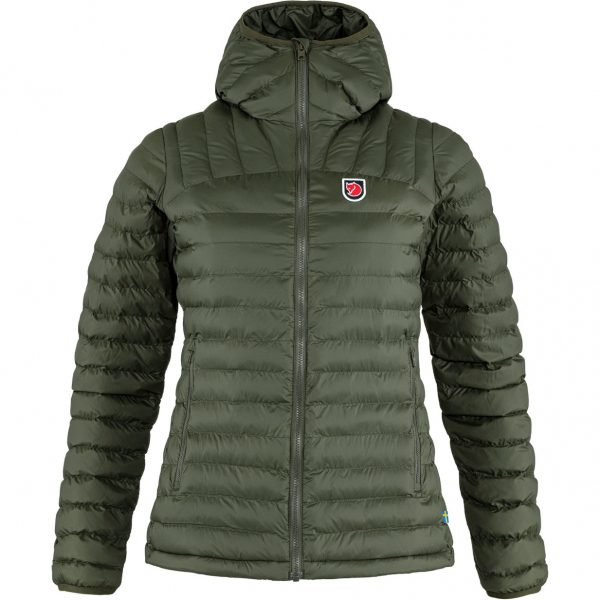 Fjäll Räven Damenjacke Expedition Lätt Hoodie Deep Forest