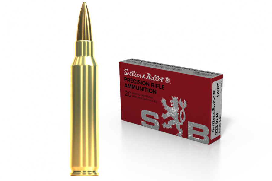 Büchsenpatronen Sellier & Bellot 223 Rem. Match-HPBT 4,5g/69gr