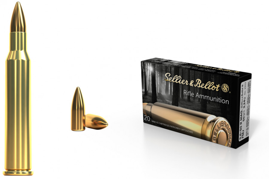Büchsenpatronen Sellier & Bellot 5,6 x 50 R Mag. FMJ