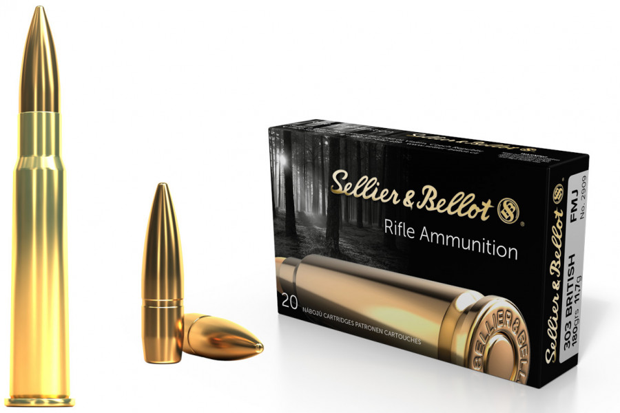 Büchsenpatronen Sellier & Bellot 303 British FMJ 11,7g/180gr