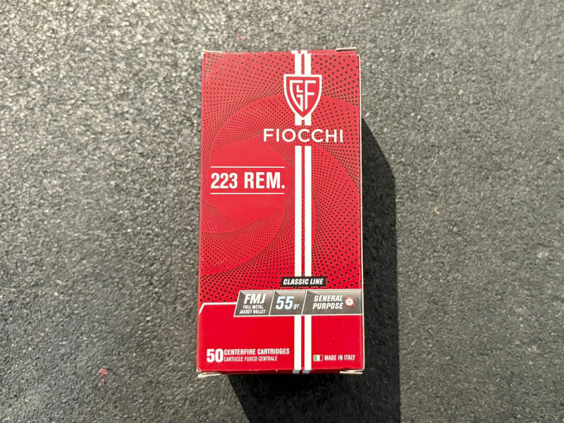 Büchsenpatronen Fiocchi 223 Rem. FMJ