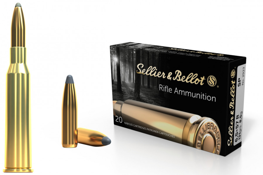 Büchsenpatronen Sellier & Bellot 6,5 x 57 R SP 8,5g/131gr