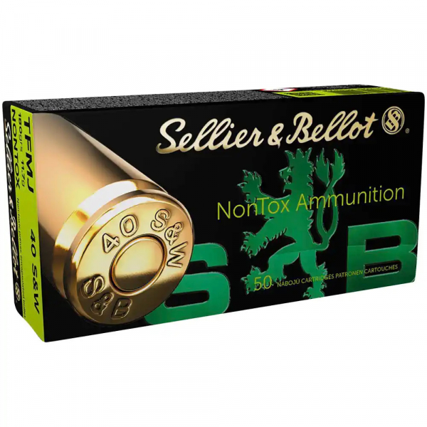 Pistolenpatronen Sellier & Bellot 40 S&W nontox-TFMJ