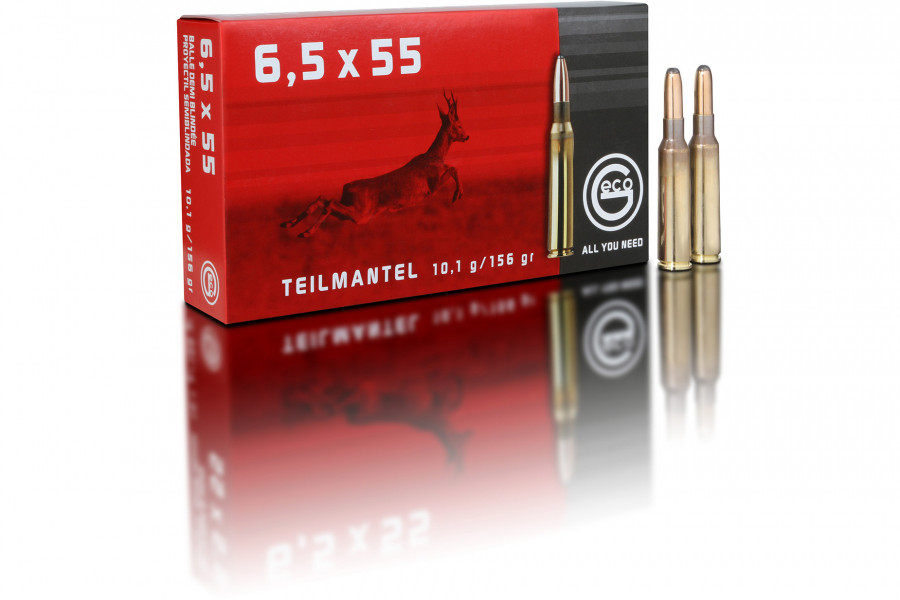Büchsenpatronen GECO 6,5 x 55 TM 10,1g/156gr