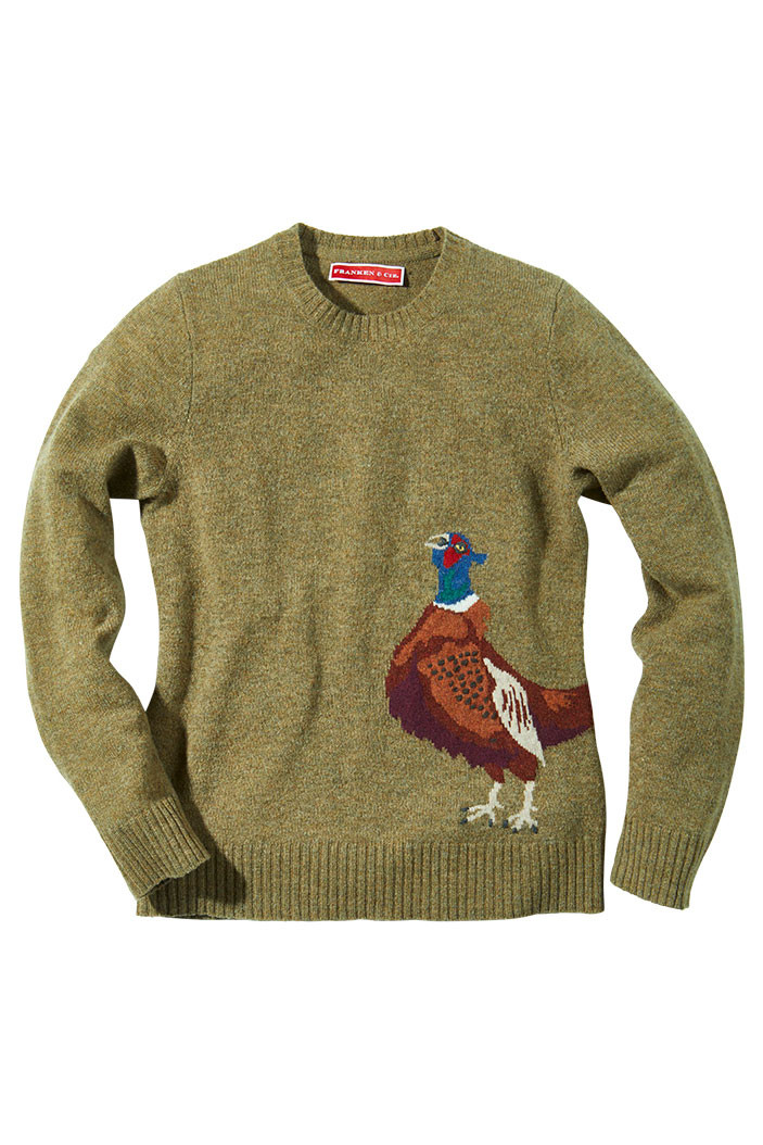 Franken & Cie Damen Pullover Fasan Schurwolle