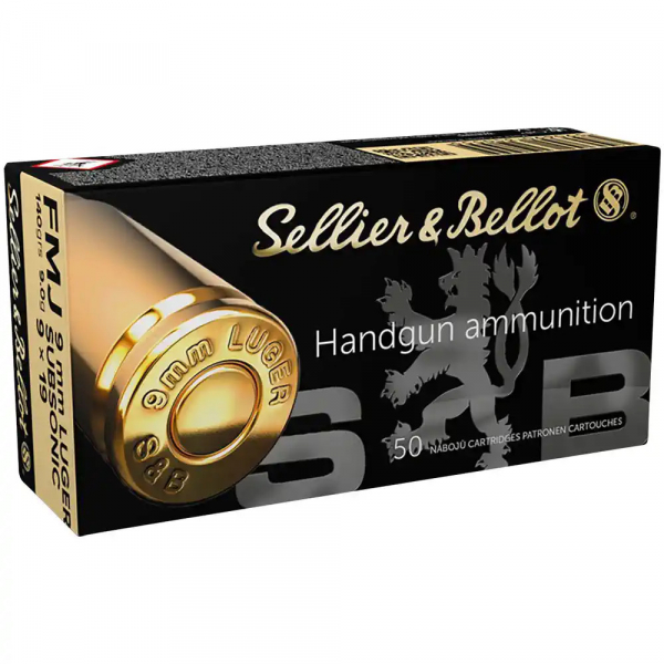 Pistolenpatronen Sellier & Bellot 9x19 mm/9mm Para subsonic FMJ