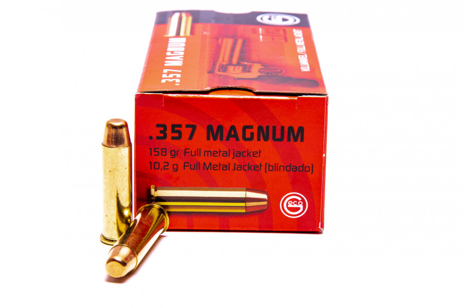 Revolverpatronen GECO 357 Magnum FMJ