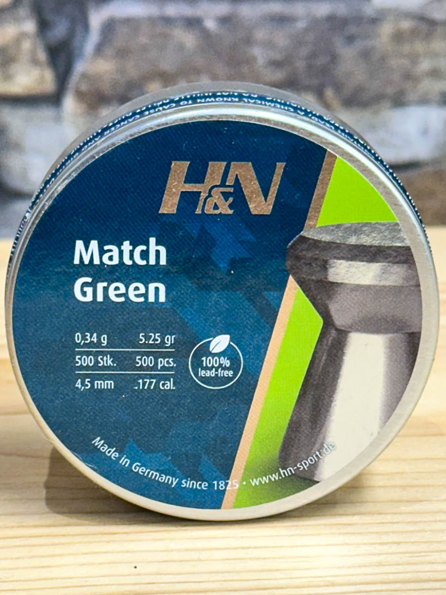 Luftgewehrmunition H&N Match Green 4,5mm