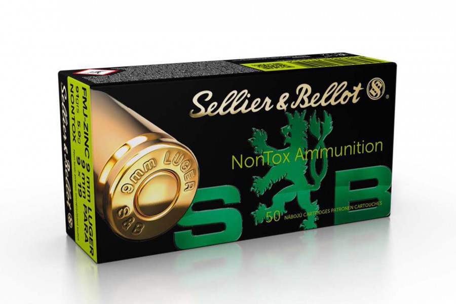 Pistolenpatronen Sellier & Bellot 9x19 mm / 9mm Para nontox FMJ