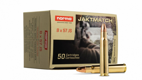 Büchsenpatronen Norma 8x57 JS Jaktmatch-FMJ