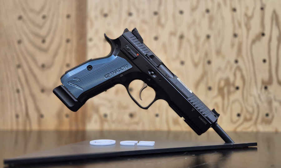 CZ Shadow 2 Blue Grip