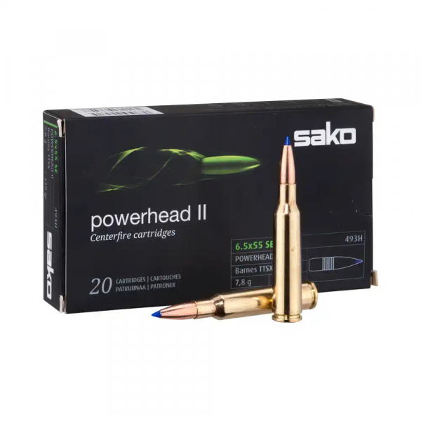 Büchsenpatronen Sako 6,5 x 55 Powerhead II TTSX