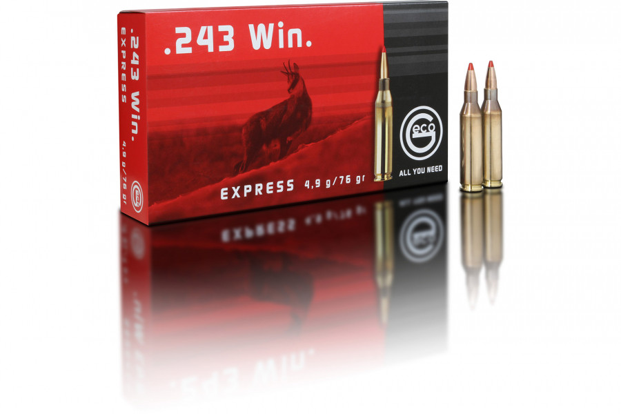 Büchsenpatronen GECO 243 Win. Express 4,9g/75gr