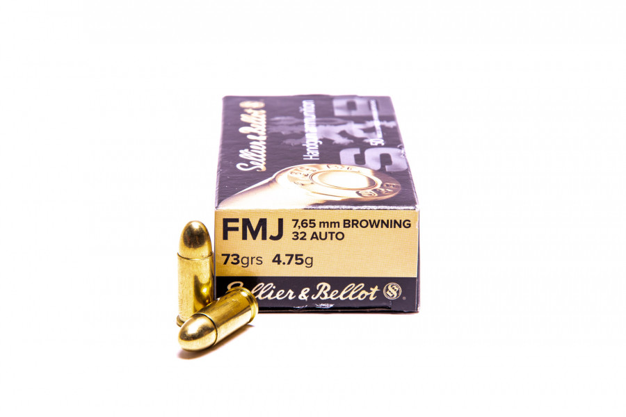 Pistolenpatronen Sellier & Bellot 7,65 mm Browning FMJ
